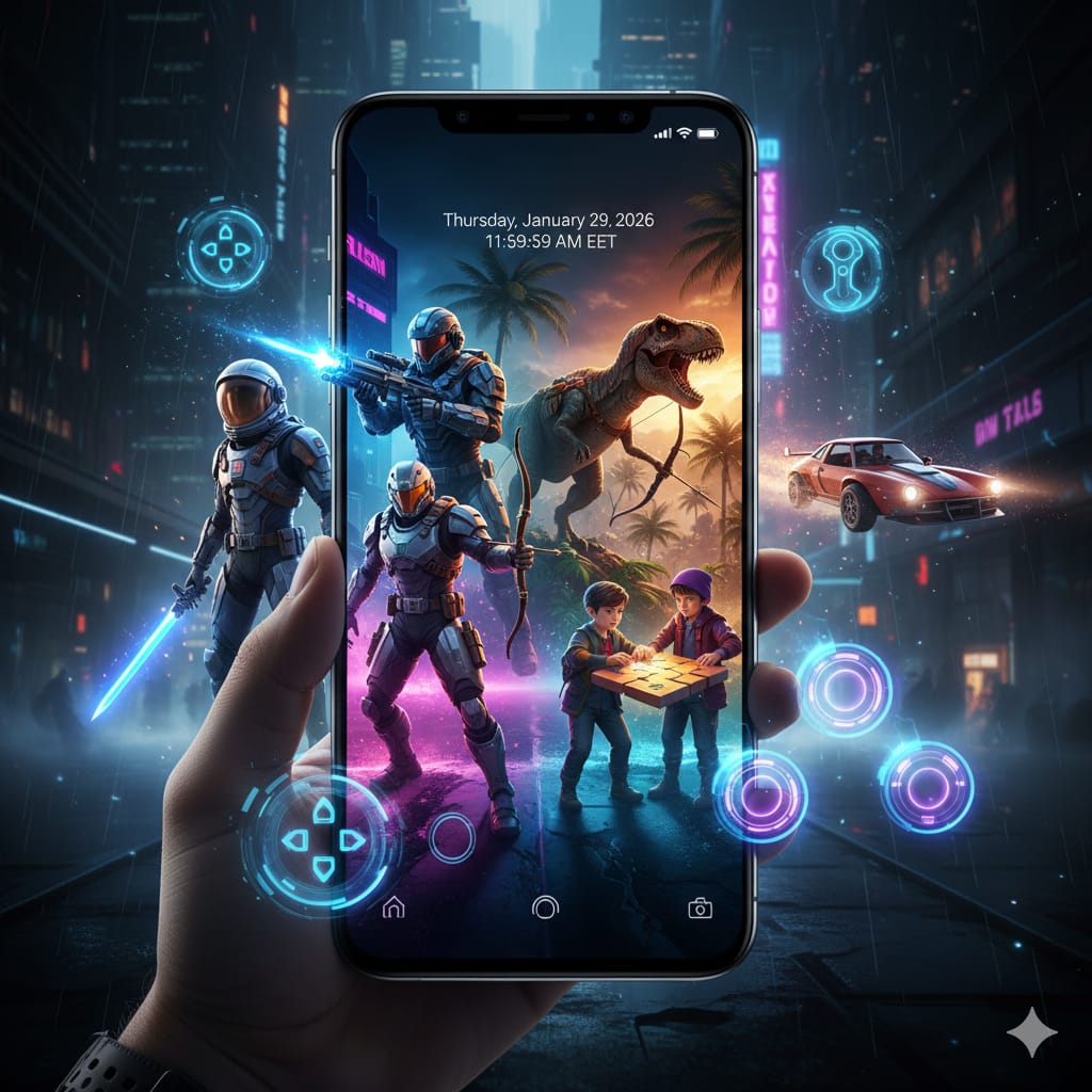 🎮 أفضل 5 ألعاب موبايل في 2026 + روابط تحميل