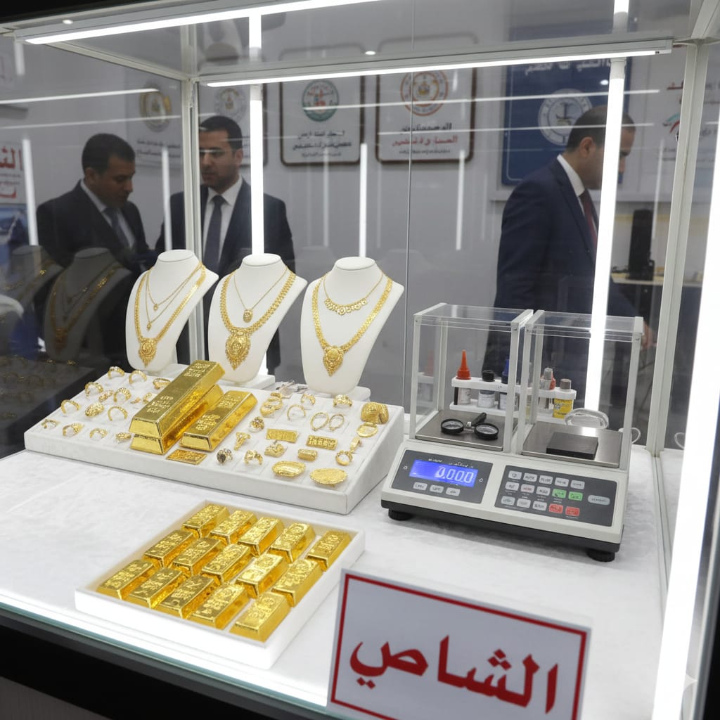 ضبط 2 كيلو ذهب مغشوش في حملة رقابية على سوق المشغولات